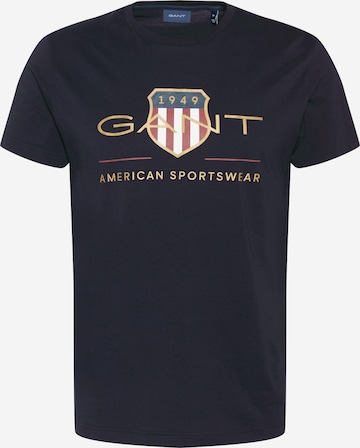 GANT - Camiseta en negro: frente