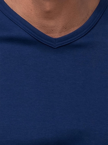 Mey Pyjama kurz 'Solid Night' in Blau