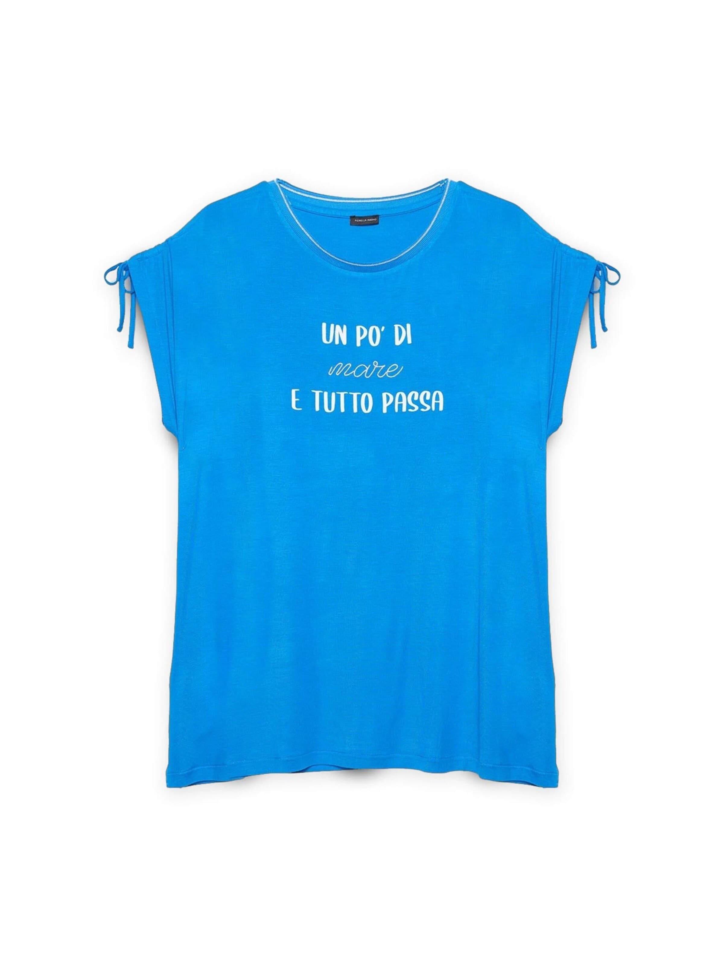 Fiorella Rubino - Camiseta en azul: frente