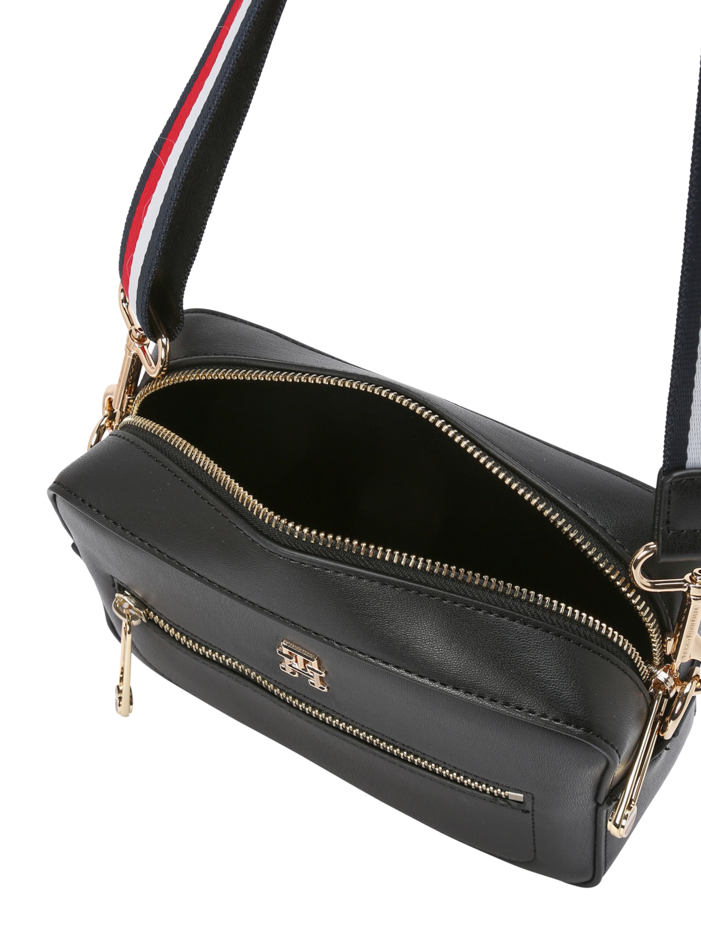 TOMMY HILFIGER Válltáska 'ICONIC' - fekete