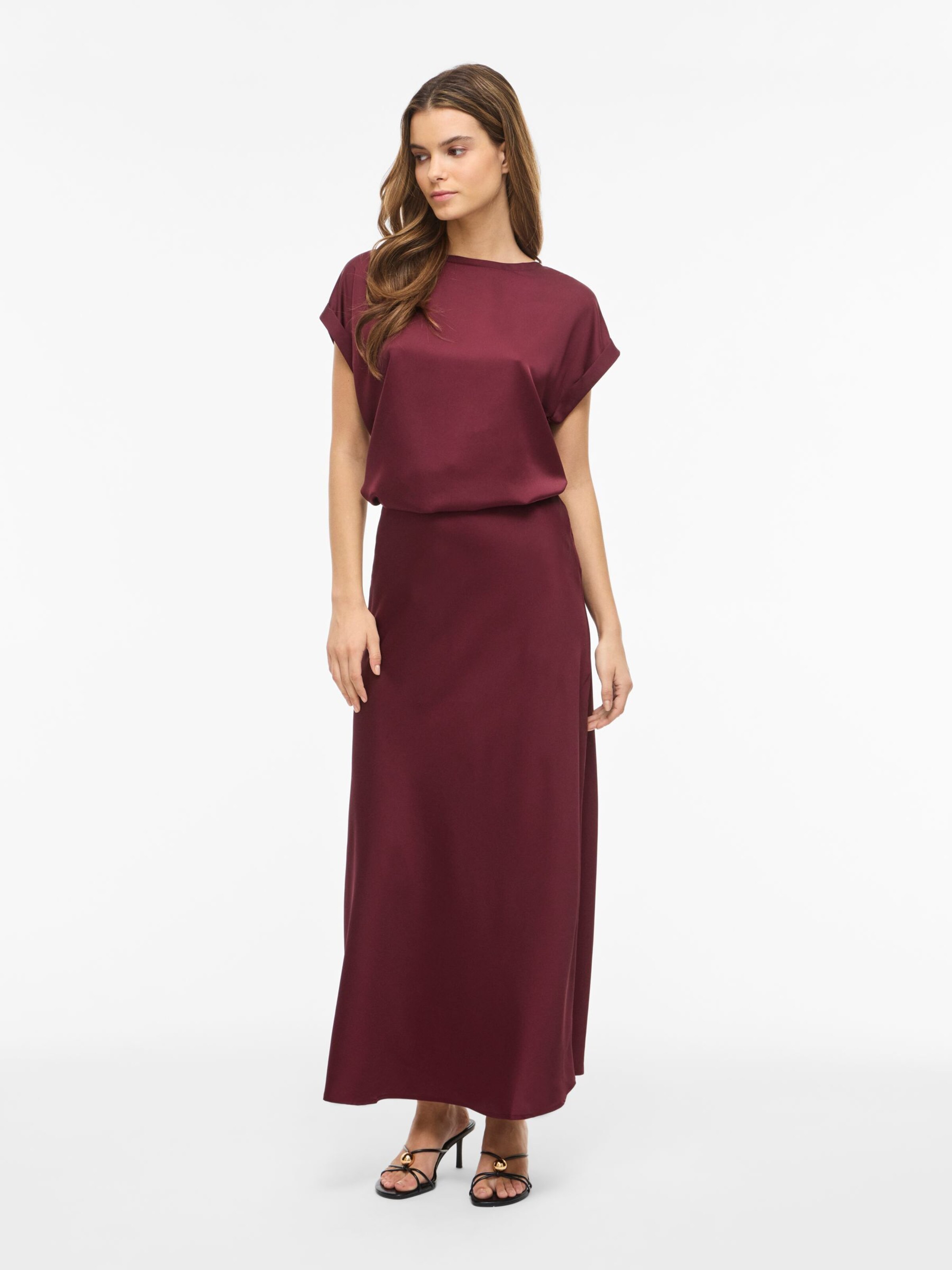 VILA Rok 'VIEllette' in Rood: voorkant
