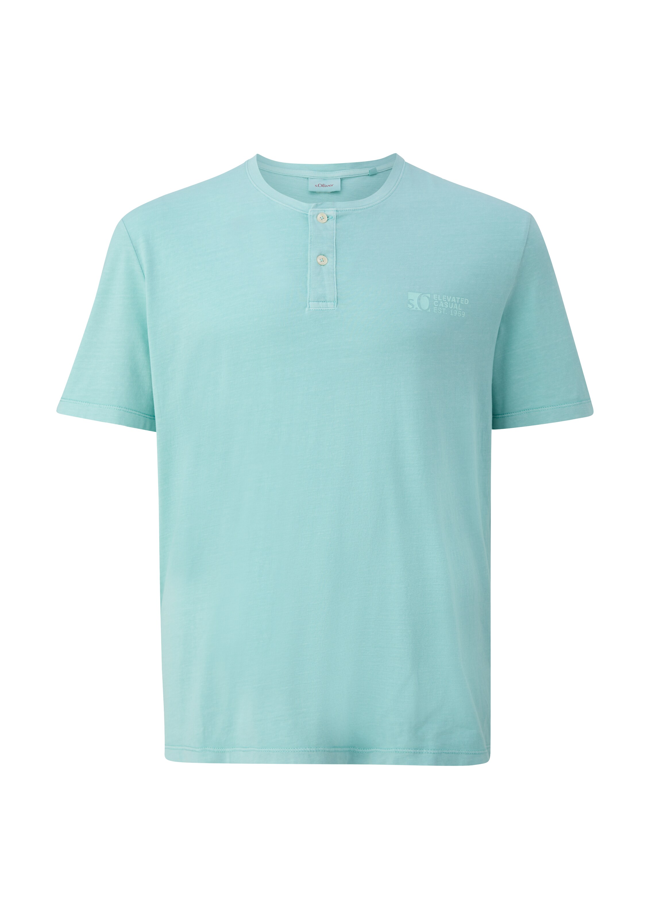 s.Oliver Men Big Sizes Shirt in Green: front