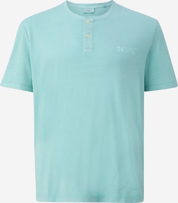 s.Oliver Men Big Sizes Shirt in Blue: front