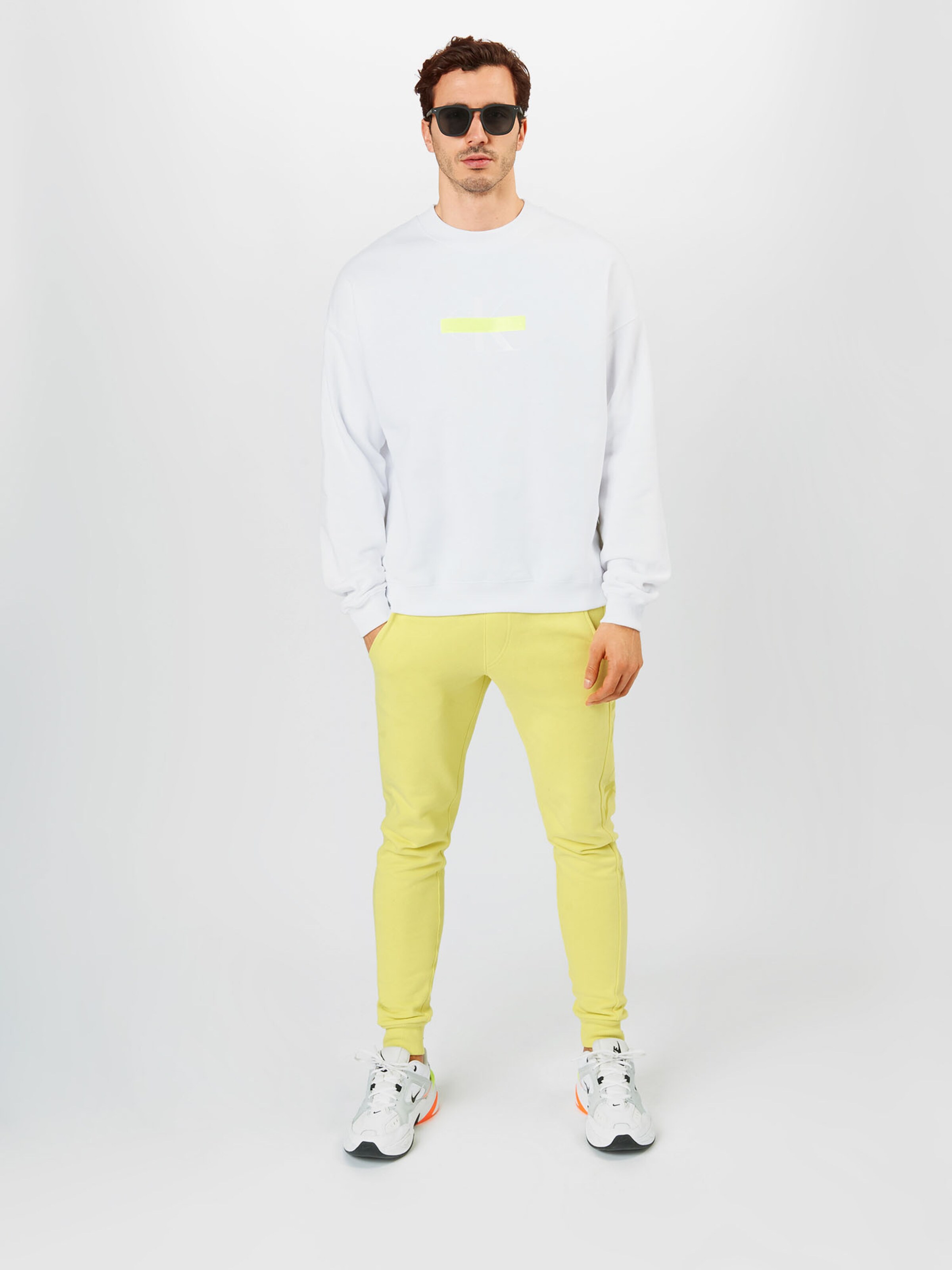 Männer Sweat Calvin Klein Jeans Sweatshirt in Weiß - RP05667