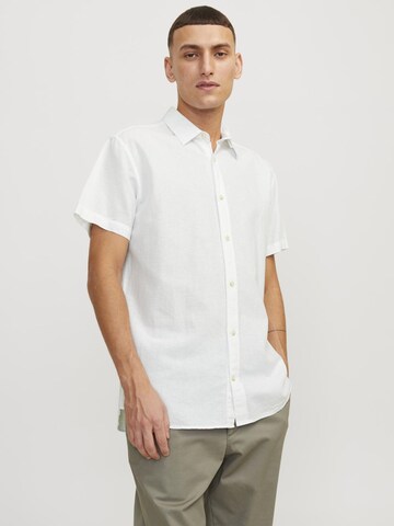 JACK & JONES Comfort fit Overhemd in Wit: voorkant