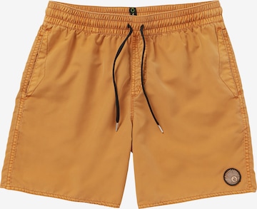 Volcom Swimming Trunks 'CENTER TRUNK 17 ' in Yellow: front