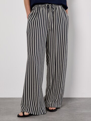 Apricot Wide Leg Hose in Blau: Vorderseite