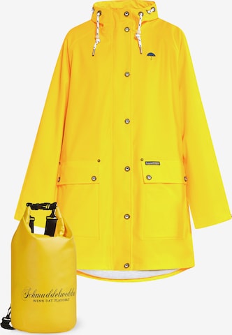 Manteau fonctionnel Schmuddelwedda en jaune : devant