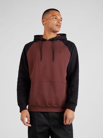 Volcom Sweatshirt 'HOMAK' i brun: framsida