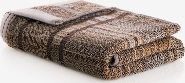 Sorema Handdoek 'MAZE' in Bruin: voorkant