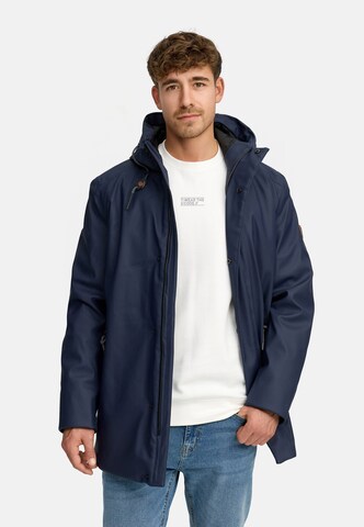 INDICODE JEANS Winter jacket ' Teyler ' in Blue: front