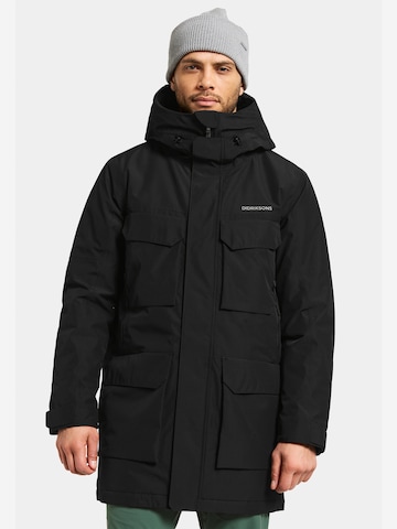 Giacca per outdoor 'Drew' di Didriksons in nero: frontale