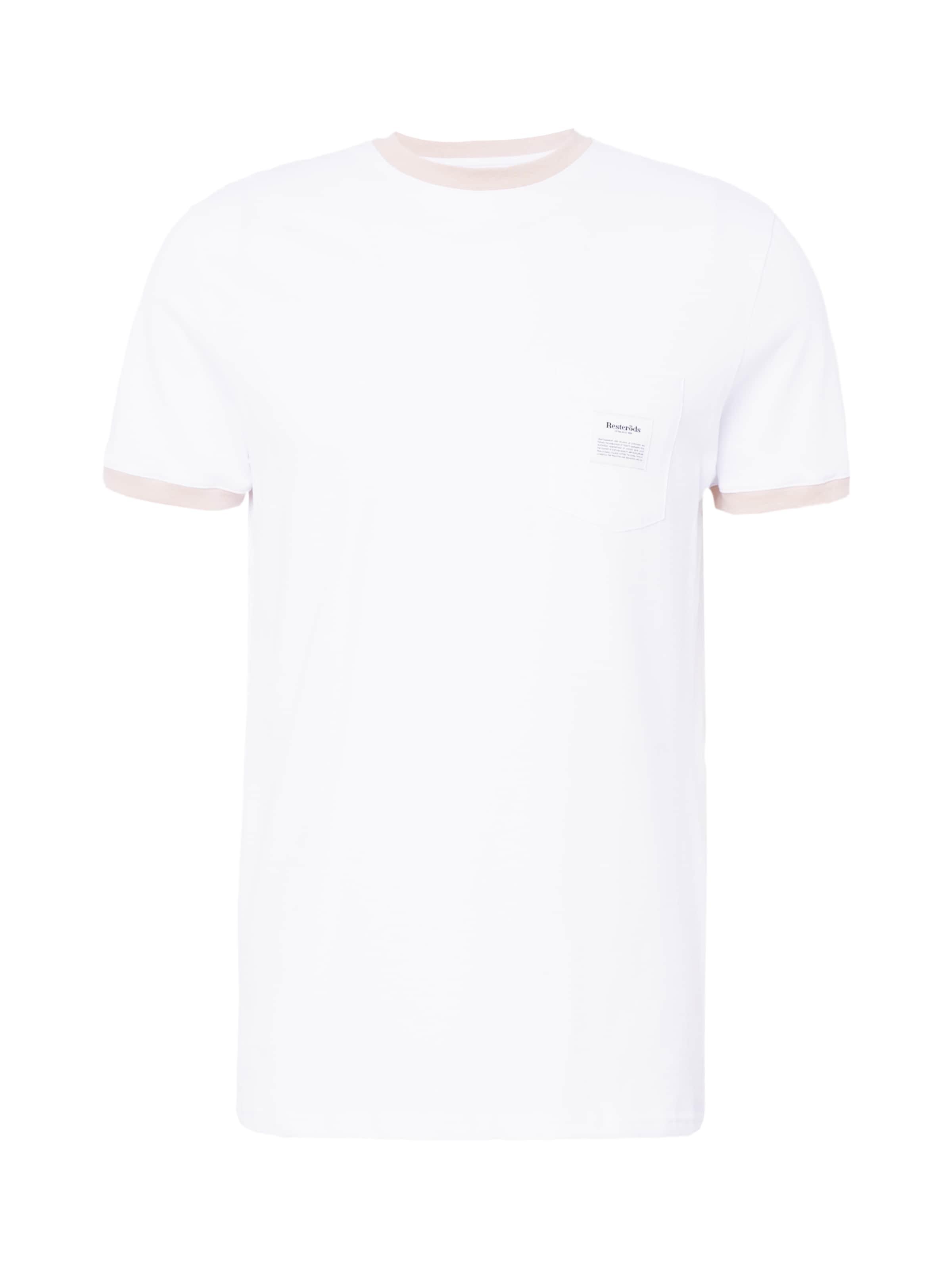 T-Shirt Resteröds en blanc : devant