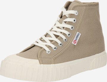 SUPERGA Hög sneaker 'COTU' i grå: framsida