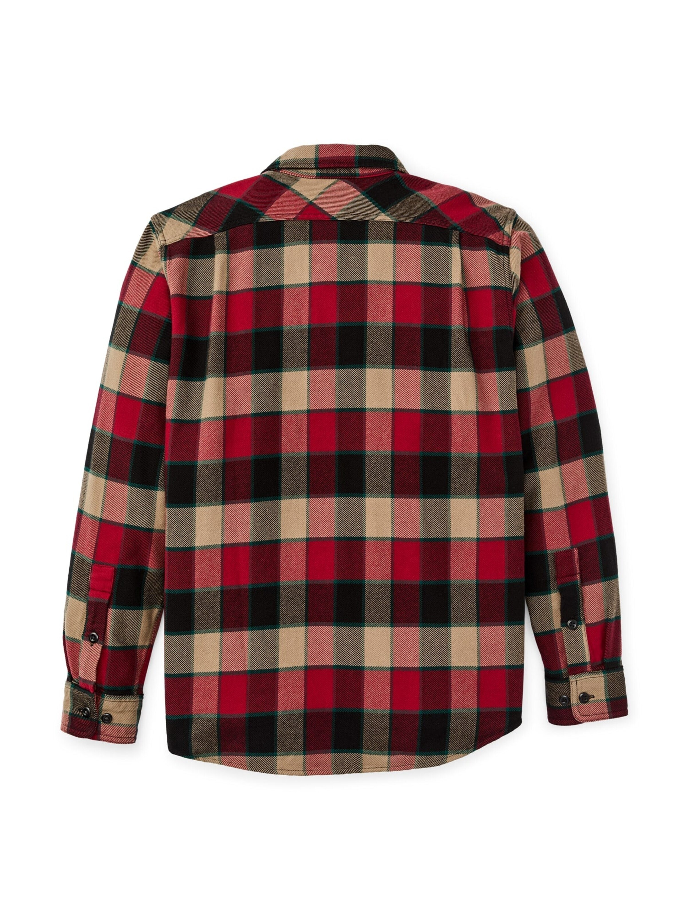 Filson Overhemd 'Vintage Flannel Work Shirt Red/Cream Plaid' in Rood