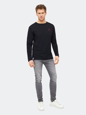 Derbe Shirt in Schwarz