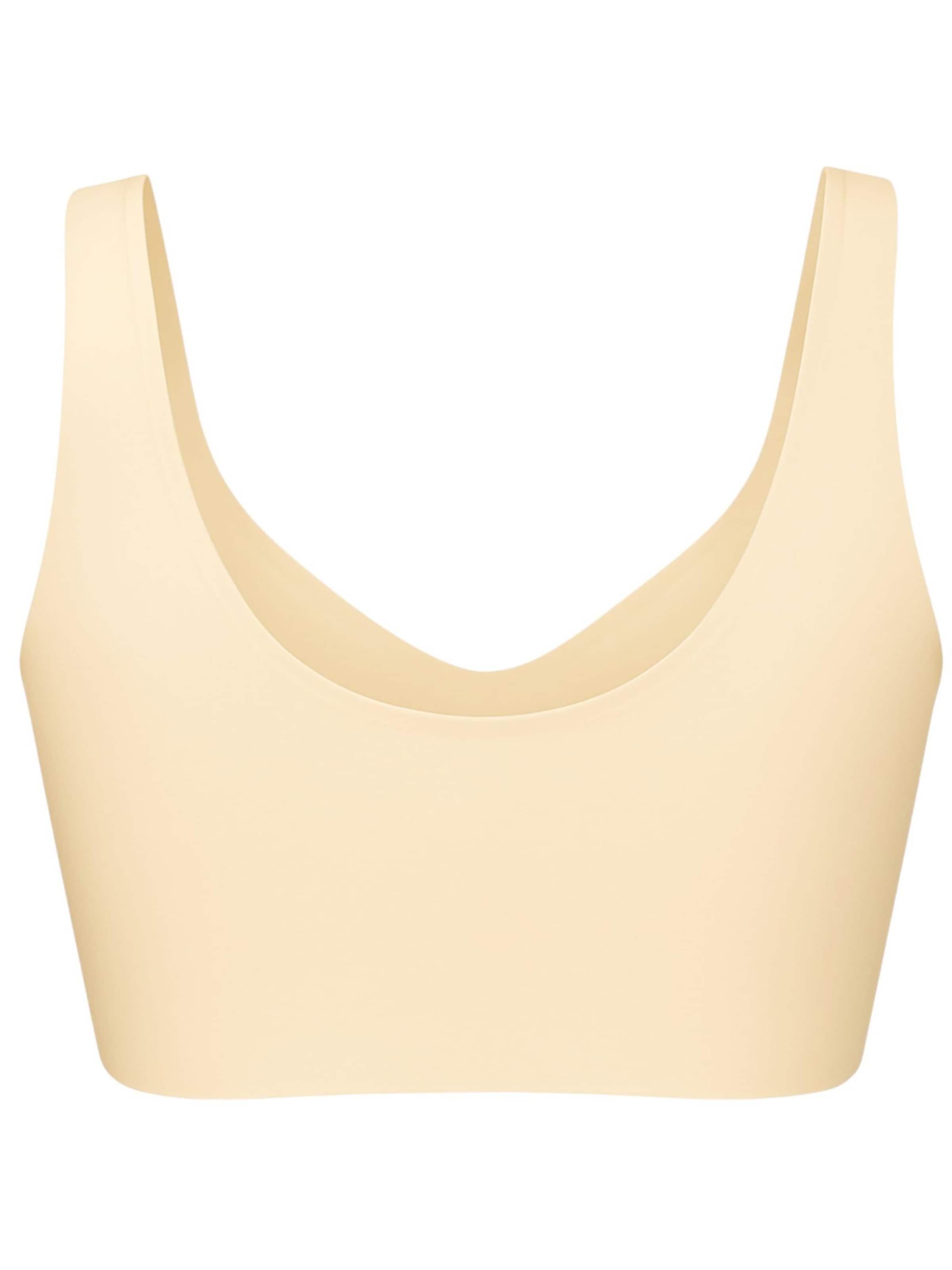 fashionshowcase - Bustier Sujetador deportivo 'FrontEase' en beige