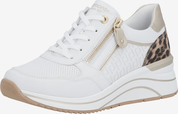 Sneaker bassa di REMONTE in bianco: frontale