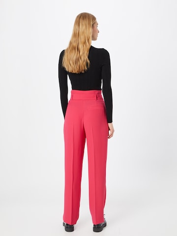 HUGO Red Regular Pleated Pants 'Hobana' in Pink