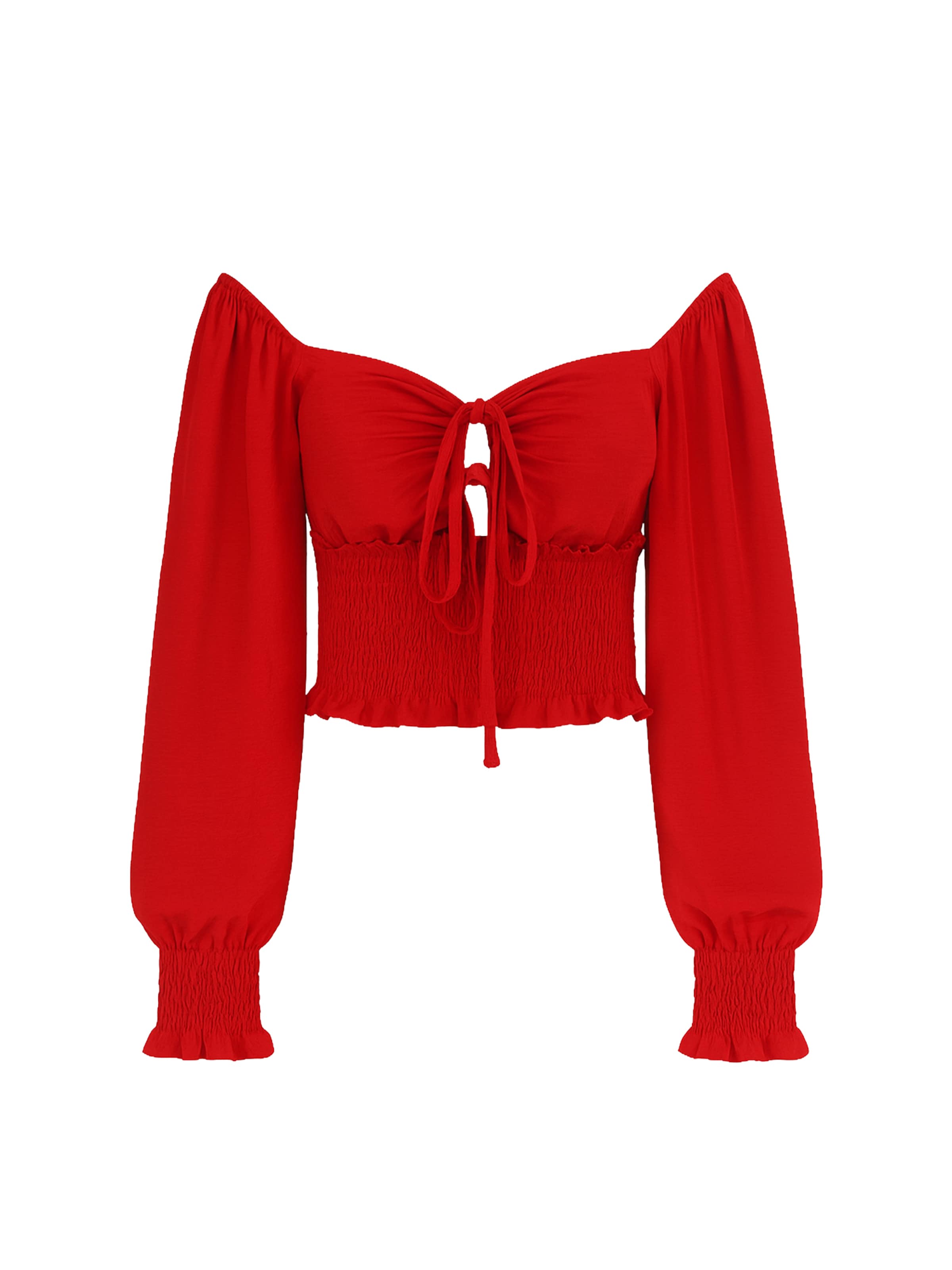 Chemisier Elara en rouge : devant