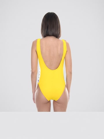 KAPPA Klassisk Badedragt '222 Banda Auber Bodysuit' i gul