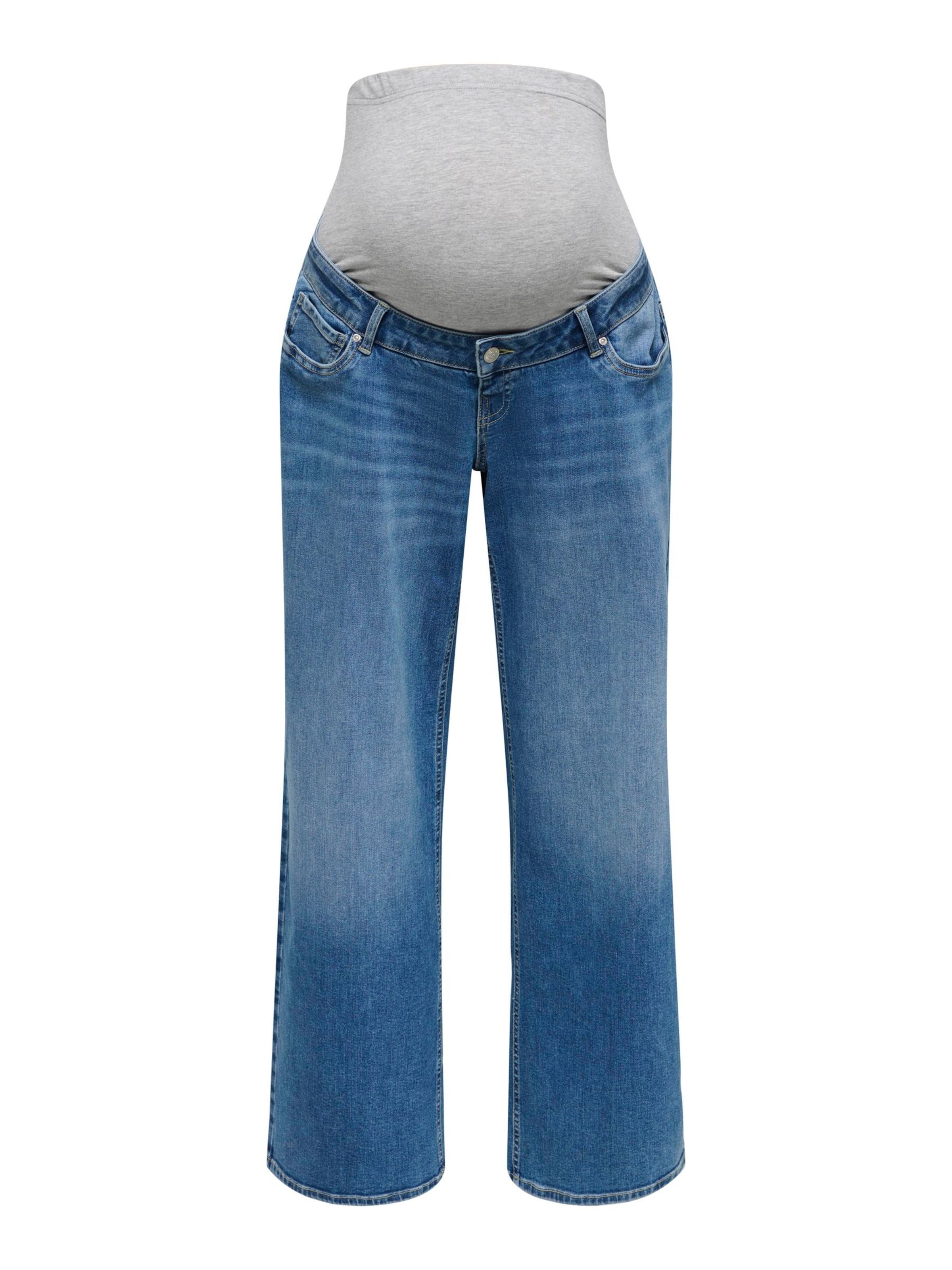 Only Maternity regular Jeans i blå: forside