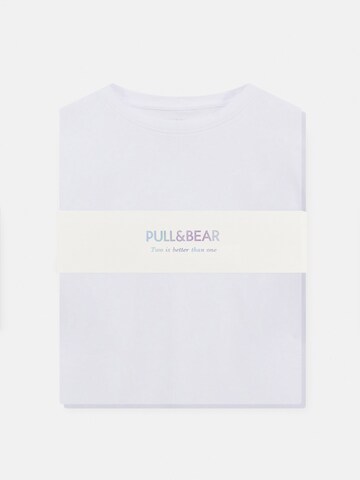 Pull&Bear T-shirt i vit