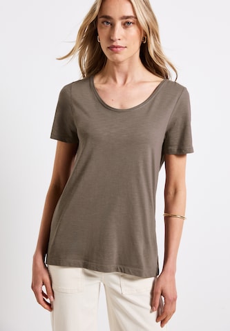 STREET ONE - Camisa 'Gerda' em castanho: frente