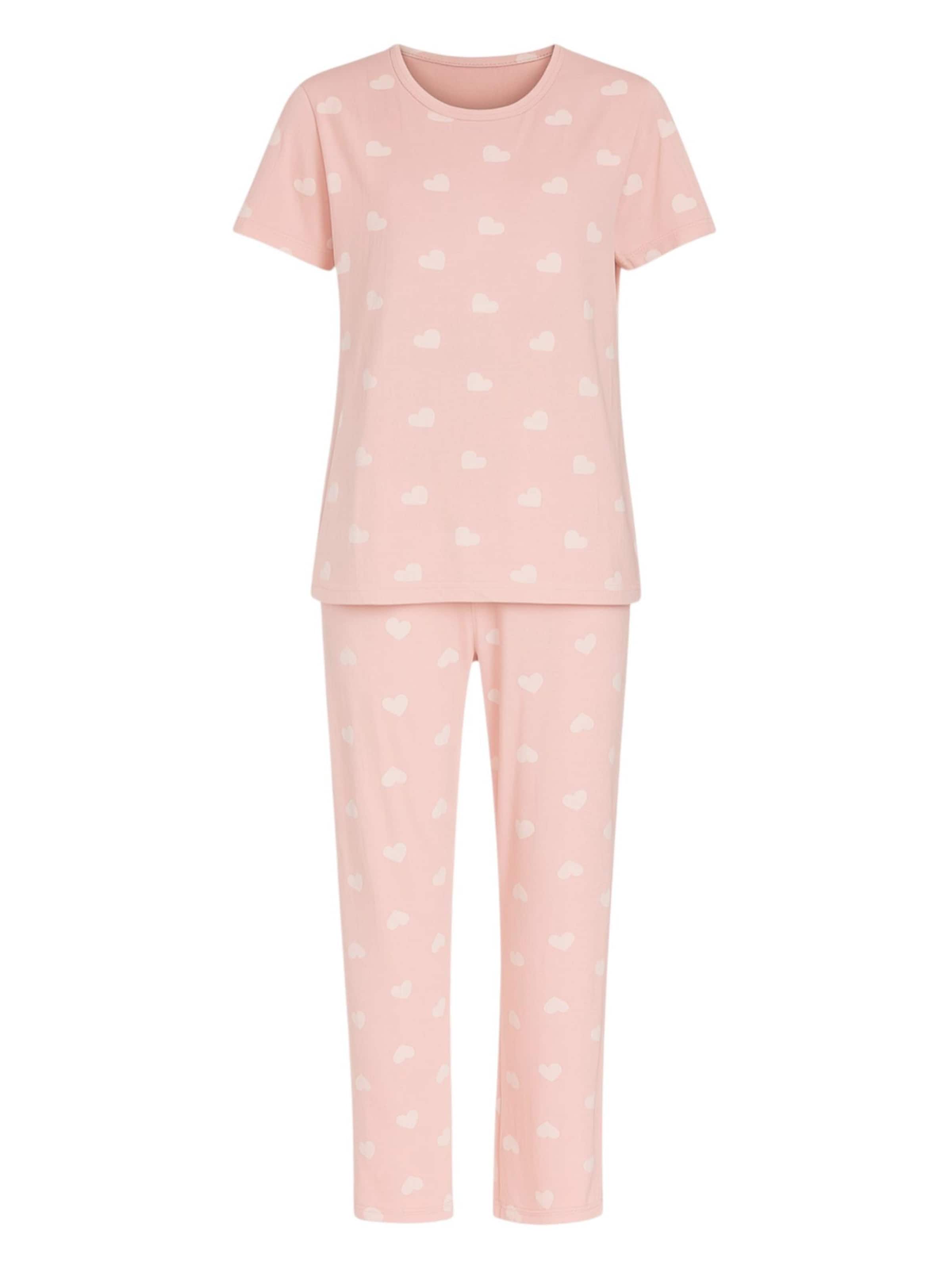 Pigiama 'HEARTSTRIPE' di fashionshowcase in rosa: frontale