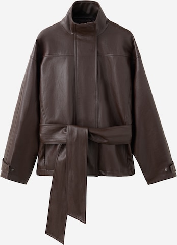 MANGO Between-Season Jacket in Brown: front