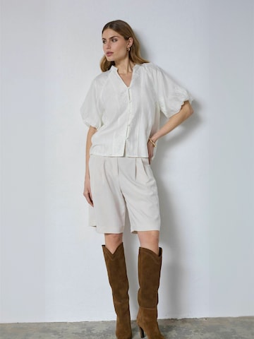 co'couture - Top ' Nea ' en blanco