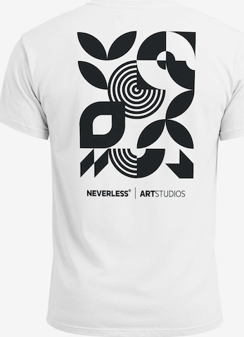 Neverless Shirt 'Modern Art' in White: front