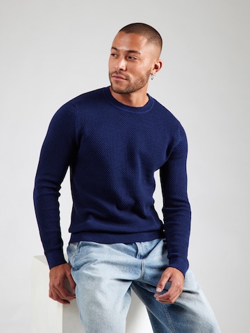 JACK & JONES Πουλόβερ 'JWHNOAH' σε μπλε: μπροστά