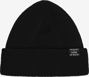 PROTEST Mütze 'PRTKobuk' in Schwarz: Vorderseite