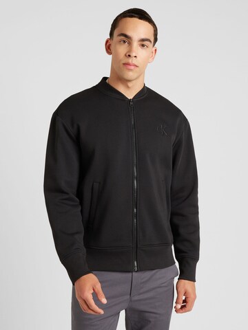 Calvin Klein Jeans - Sudadera con cremallera en negro