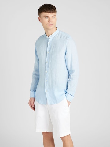 BOSS Regular fit Button Up Shirt 'Race' in Blue: front