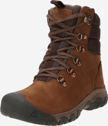 KEEN Boots 'Greta' in Brown: front