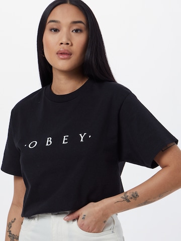 T-shirt 'NOVEL' Obey en noir : devant