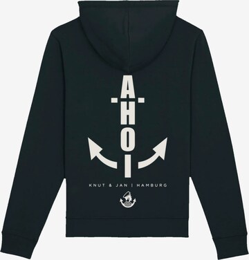 F4NT4STIC Sweatshirt 'Ahoi Anker Knut & Jan Hamburg' in Schwarz