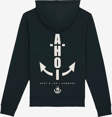 F4NT4STIC Sweatshirt 'Ahoi Anker Knut & Jan Hamburg' in Black