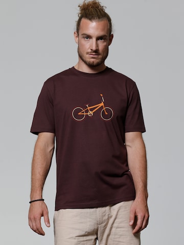 T-Shirt ' BMX ' Watapparel en rouge : devant