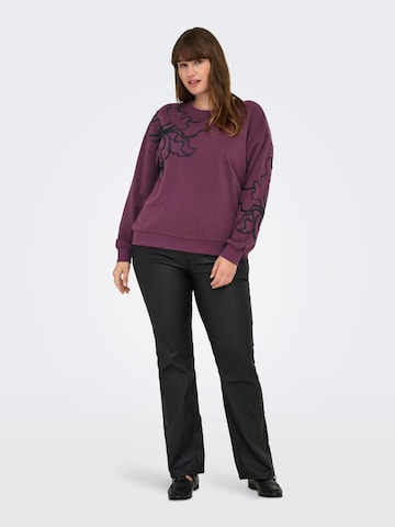 ONLY Carmakoma Sweatshirt 'CARODESSA' i lilla