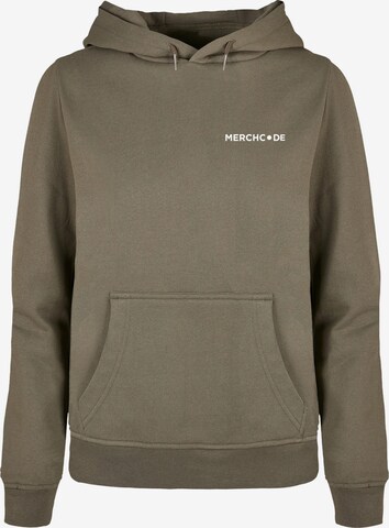 Merchcode Sweatshirt 'Break The Rules' in Green: front