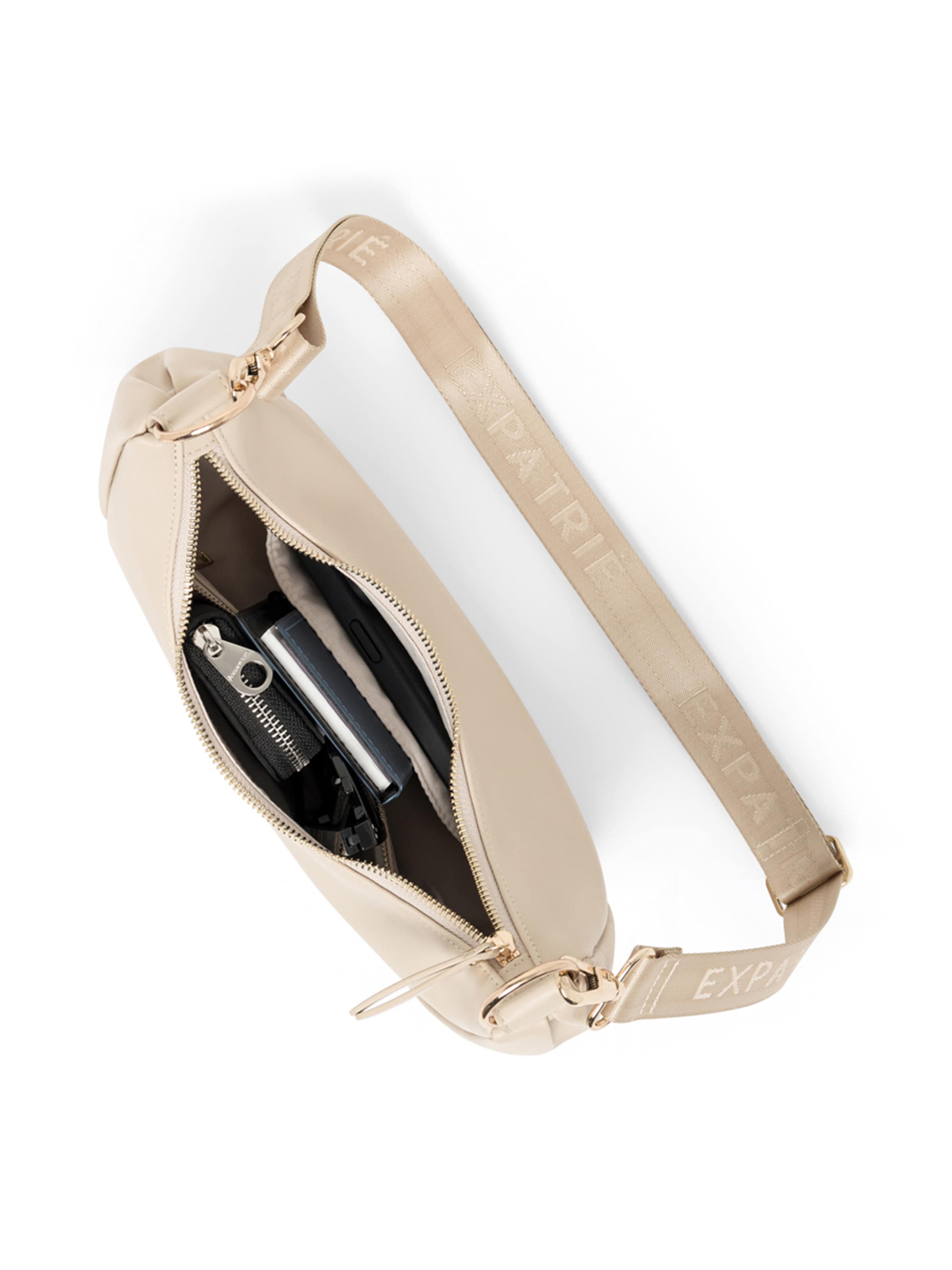 Expatrié Taška cez rameno 'Lea Small' - Béžová