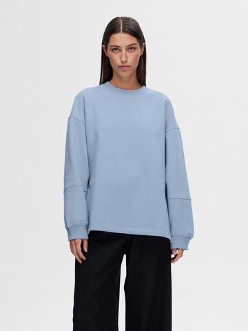 SELECTED FEMME Sweatshirt i blå: forside