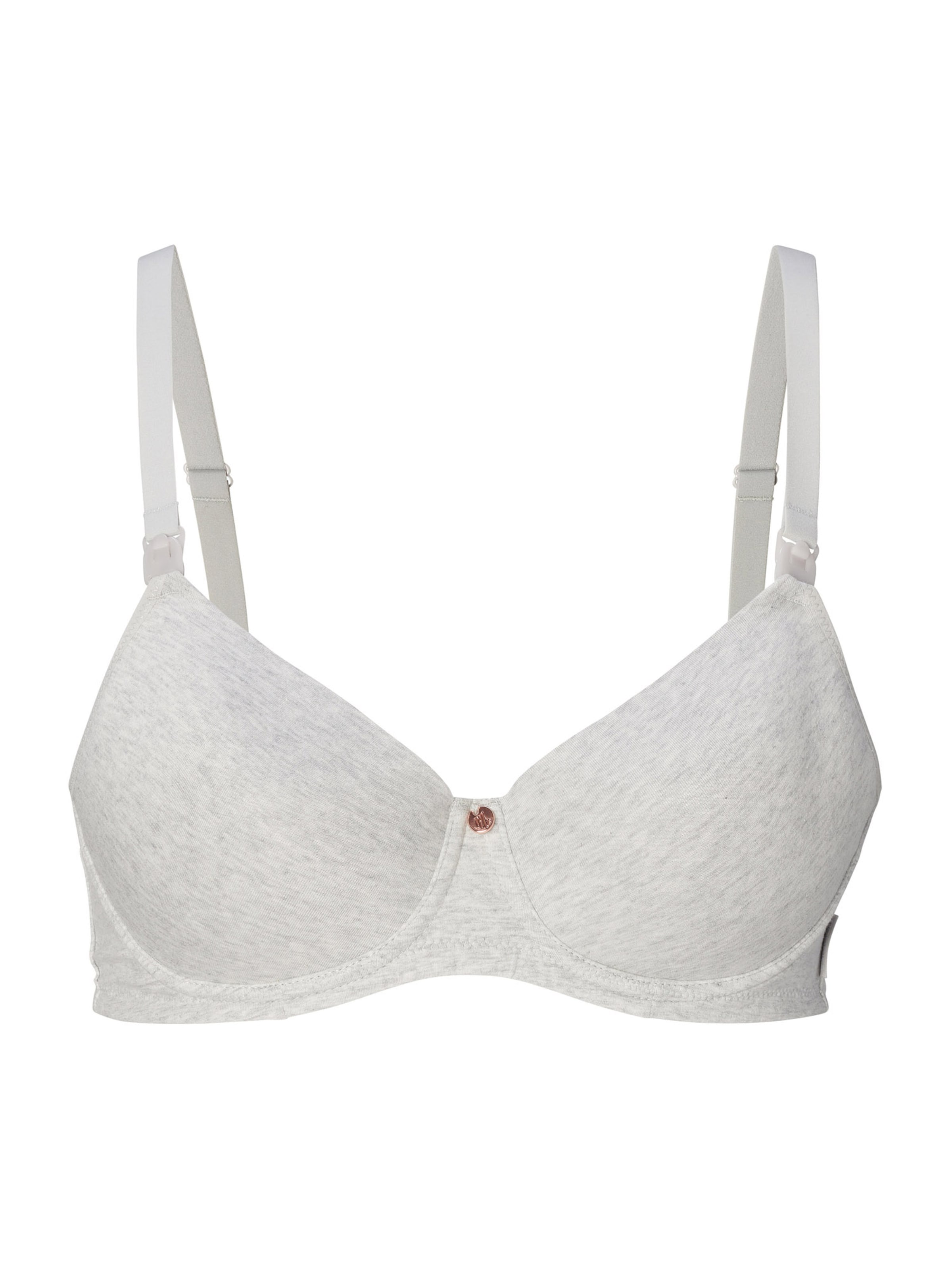 T-shirt Reggiseno da allattamento di Noppies in grigio: frontale