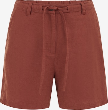 ruda WE Fashion Standartinis Kelnės: priekis