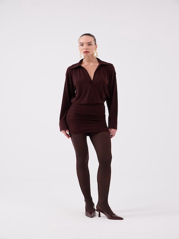 HOLLY LOLLY Kleid in Braun
