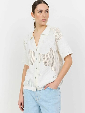 Levete Room Blouse ' LIAN 1 ' in Wit: voorkant
