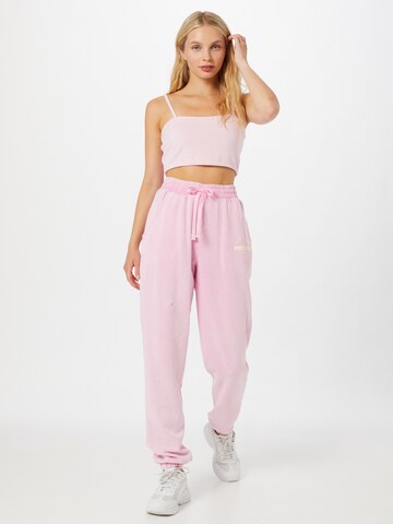 River Island - Tapered Calças 'PREMIUM' em rosa